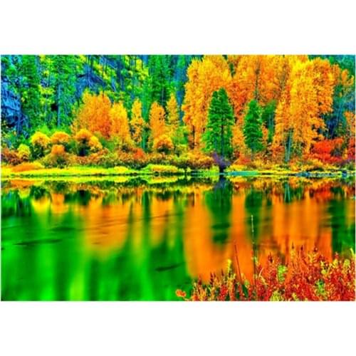 Diamond Embroidery landscape needlework diy Diamond painting Cross Stitch Kits lake full round diamond mosaic Room Decor