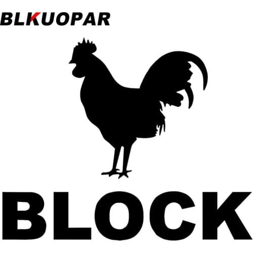 BLKUOPAR for Cock Blocker Decals Vinyl Car Stickers Die Cut Vinyl Material Custom Printing Motorcycle Helmet Decor Car Styling