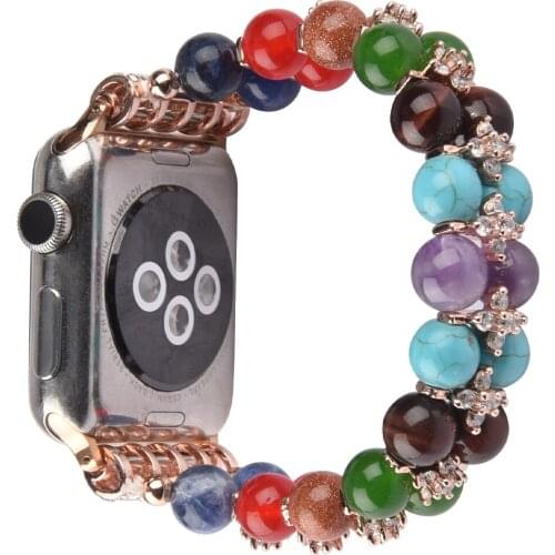 Top selling crystal beads Bracelet for Apple Watch Band SE wrsit strap for Apple iWatch SE Series6 5 4 42 38 40mm 44mm