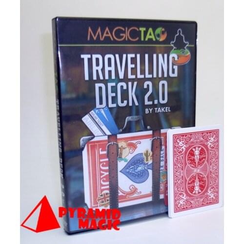 Travelling Deck 2.0 with gimmick card by Takel and magic tao close-up street stage card magic tricks products toys