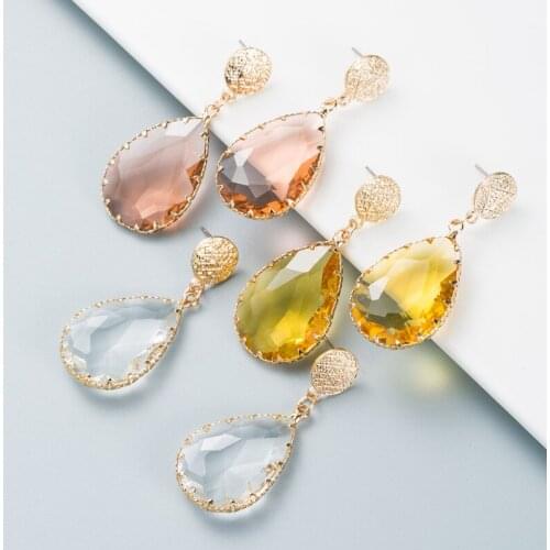 Elegant White Clear Crystals Zircons Long Drop Women Earrings Waterdrop Dangle Earrings Jewelry for Bridal Wedding Earrings