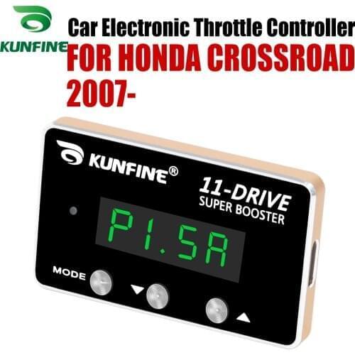 KUNFINE Car Electronic Throttle Controller Racing Accelerator Potent Booster For HONDA CROSSROAD 2007-After Tuning Parts