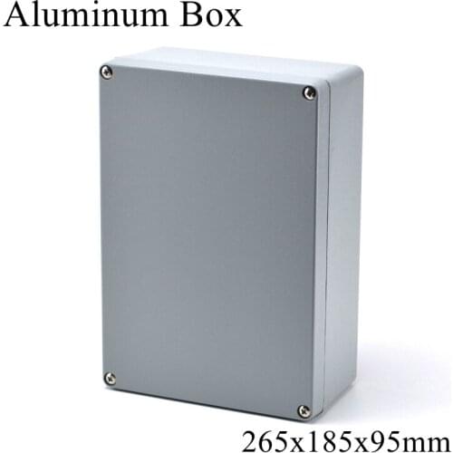 FA66 260x185x95mm IP65 Waterproof Aluminum Junction Box Electronic Terminal Sealed Diecast Metal Enclosure Case Connector
