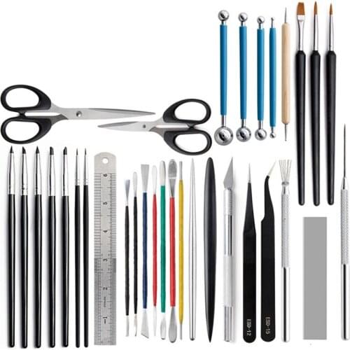 Art Supplies Polymer Clay Tools Clay Sculpting Kit Sculpt Smoothing Wax Carving Pottery Ceramic Shapers Modeling Carved