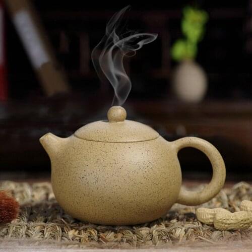 Yixing genuine Xishi purple clay pot Master handmade raw ore purple sand Xi Shi teapot Chinese Kung Fu tea set supplies 250 cc