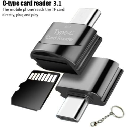 Portable USB Mini Type C Card Reader For Huawei Samsung Xiaomi Phone Card Reader For Type C Port Laptop SD Card OTG Adapters