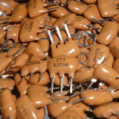 Ceramic Resonator 3 Pin ZTT 2.00MHz 4.00MHz 6.00MHz 8.00MHz 10.0MHz 12.0MHz 16.00MHz 20.0MHz 24.0MHz