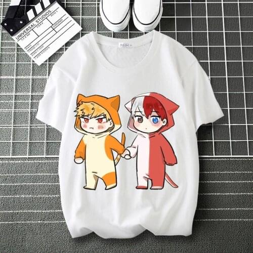 My Hero Academia Tokoyami Fumikage Design Print Cool T-Shirt Round Neck Short Sleeve Modal Unisex Tshirt