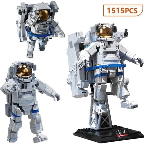 City Aerospace Universe Astronaut Building Blocks Aviation Rocket Space Science Technical Bricks Educational Toys For Children