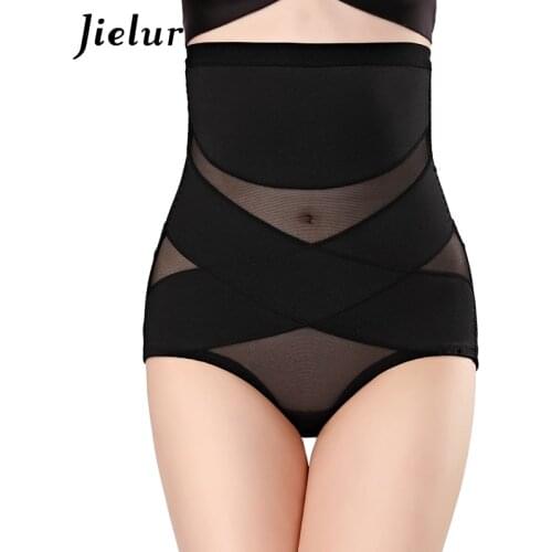 Jielur Women Body Shaper Cincher Slimming Correcting Underwear Seamless Push Up Sexy Mesh Shaper Panties Corsets Butt Lift Shape