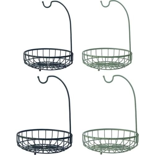 Wrought Iron Fruit Basket Bowl Kitchen Countertop Snacks Banana er Storage Organizer Vegetable Holder Rack