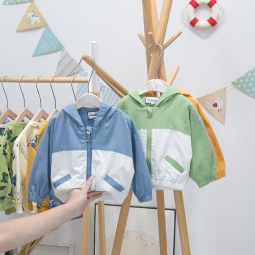 Boys Jacket Spring and Autumn Baby Clothes for Boys 2020 New Korean Style Childrens Fashion Hooded Jacket Baby Casual Jackets
