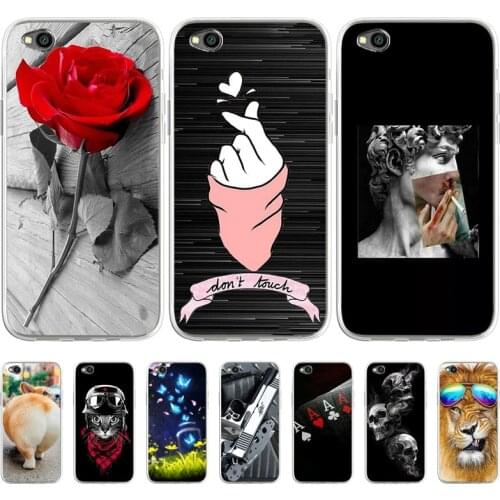 Soft Phone Case For Xiaomi Redmi Go Case Cover Cartoon TPU Silicone Fundas For Xiaomi Redmi Go 5.0 inch Shell Flower Protective