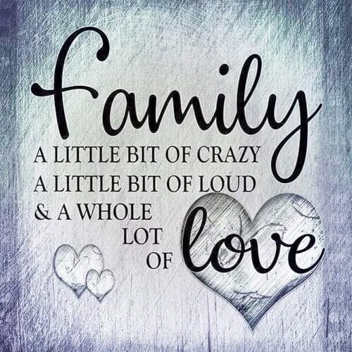 5D Diamond Painting Kits , Round Full Drill Acrylic Diamond Art Craft Canvas Picture Family Home Wall Decor Gift as Mothers Day