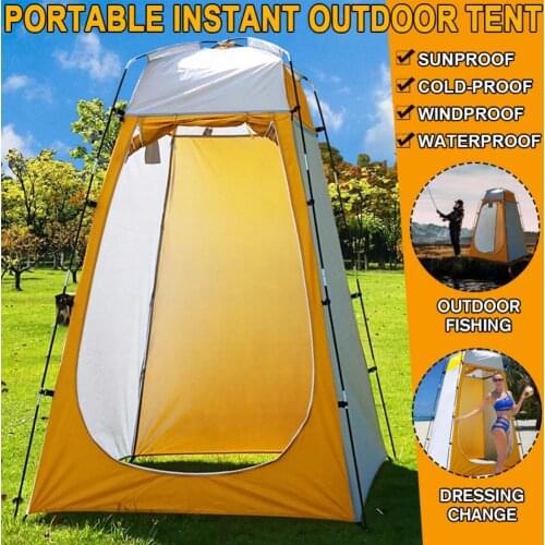 Portable Privacy Shade Shower Toilet Camping Open Up Tent Camouflage Anti UV Function Outdoor Dressing Tent Photography Tents