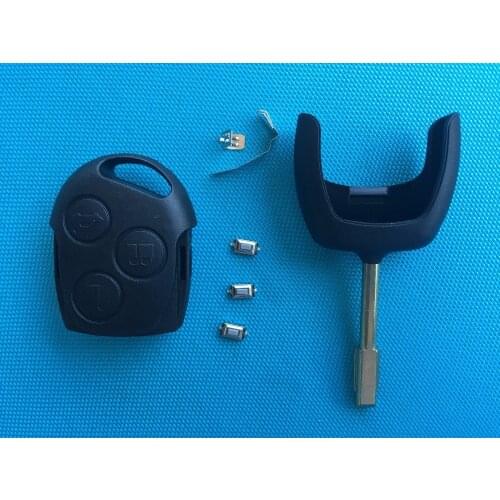 For Ford Fiesta Focus Mondeo Puma Ka 3 Buttons Remote Key FOB Case Shell Uncut Blade No Logo Car Accessories Auto Parts Hot Sell