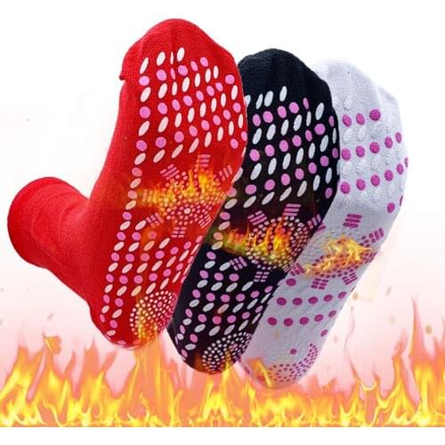 Unisex Self-heating Magnetic Socks insoles Self Heated Socks Tourmaline Magnetic Therapy Winter Warm Massage Sock Women and Men