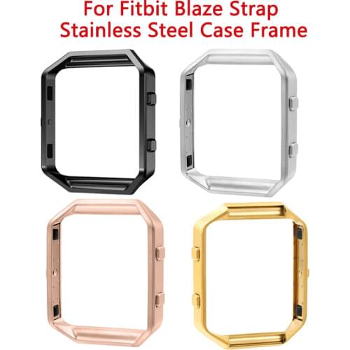 Odog Replacement Stainless Steel Frame Holder Case Cover Shell Metal Frame Bezel for Fitbit Blaze Smart Watch Band