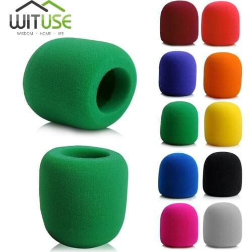 7x3.5CM Microphone Foam Sponge Windscreen Mic Cover For Handheld Stage Microphones Windscreen Pop Filter Prevent Spraying