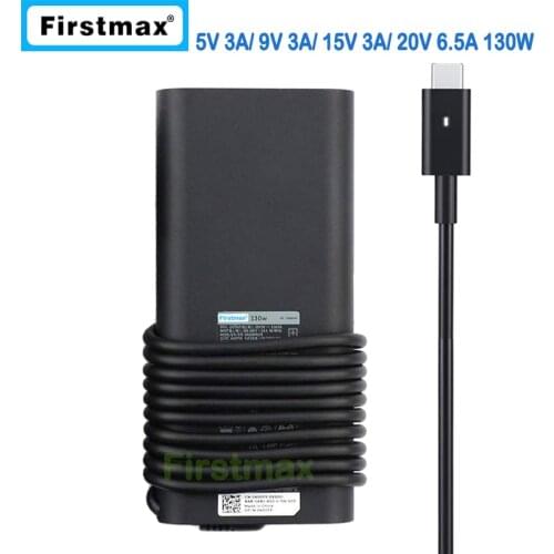 130W usb-c Type c 20v 6.5A laptop charger for Dell XPS 15 XPS 15 9570 9575 DA130PM170 HA130PM170 ac Power Supply