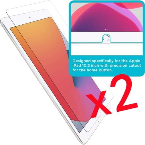 2Pcs Tablet Tempered Glass Screen Protector Cover for Apple IPad 8/6/5/7/iPad Pro 11/iPad Air 4 HD Full Coverage Protective Film