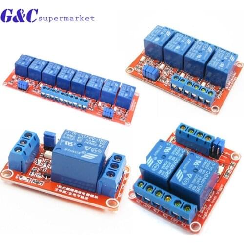 One 1/2/4/8 Channel 9V Relay Module Board Shield for Arduino with Optocoupler Support High and Low Level Trigger