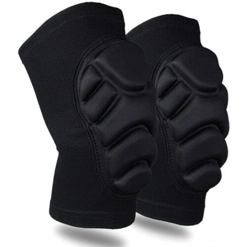 1Pair Knee Support Sponge Anti-collision Kneepad Elastic Knee Belt For Running Basketball Riding Outdoor Sports Protective Gear