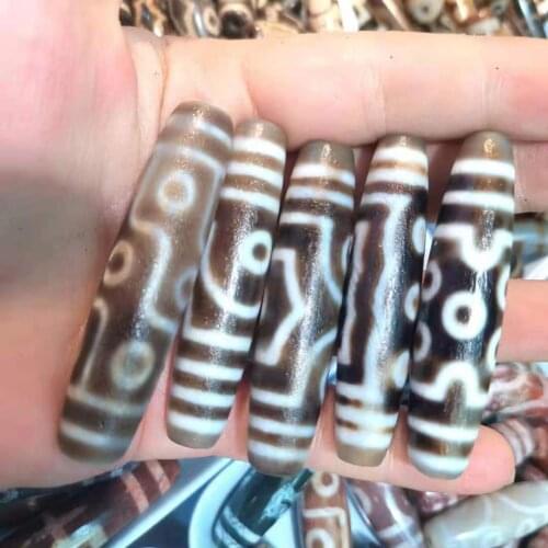 1pcs/lot Natural Agate Big Dzi Bead brown oily outer layer high-quality accessories gem jewelry obvious weathering pattern chain
