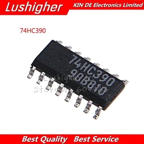 10pcs 74HC390D SOP-16 74HC390M SOP HC390M 74HC390 SN74HC390DR