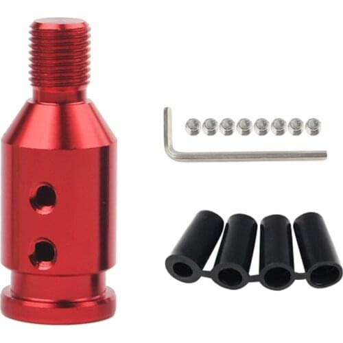Aluminum Knob Adapter For BMW Non Threaded er 12x1.25mm Red