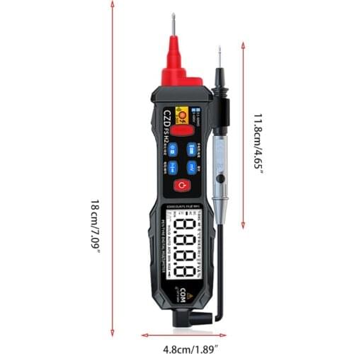 K1KA Digital Multimeter Pen Type Meter with Non Contact AC/DC Voltage Resistance Capacitance Hz Tester Tool USB Chargable