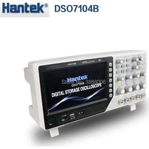 Hantek DSO7104B Digital Storage Oscilloscope USB AC110-220V 4 Channels 2GSa/s 100MHz 7'' TFT LCD Oscilloscope