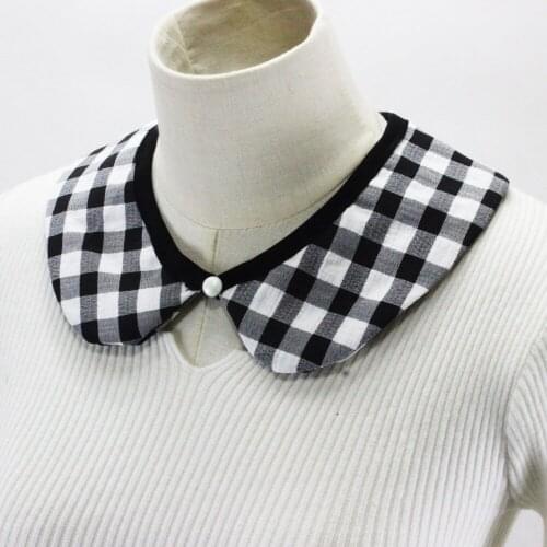 Elegant Women Shirt Fake Collars Doll Lapel Detachable Collar Sweater Blouse Tops Neck Shawl Wrap Faux False Collars Decorative