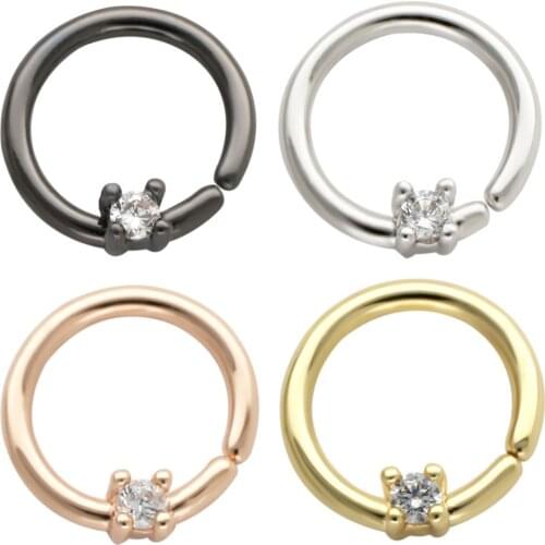 JHJT MUSI 16G Cartilage Earring Hoop 316L Stainless Steel Earrings Nail Body Piercing Jewelry