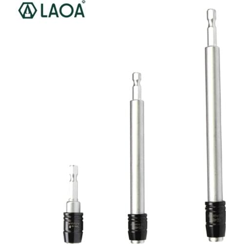 LAOA 1/4" Screwdriver Extention 60mm/150mm/300mm Hex Shank Tools Quick Release Holder Tool Drill Bits for Electric Tools