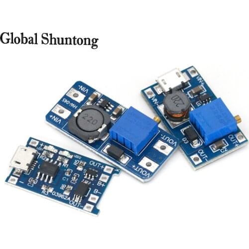 MT3608 DC-DC Adjustable Boost Module 2A Boost Plate Step Up Module with MICRO USB 2V-24V to 5V 9V 12V 28V