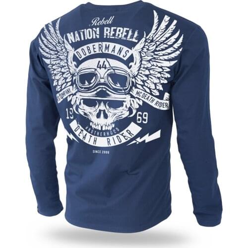 Long Sleeve T Shirt Men Cotton Black T Shirt Animal Skull Print T Shirt Casual Fashion T-shirt Male Gyms Fitness Tops Clothing