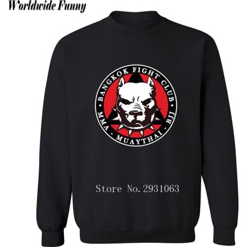 MMA Muay Thai BJJ-Bangkok Fight Club Mens Autumn Winter Sweatshirt Male Streetwear Harajuku Anime Hipster Sweatshirts Hoodie