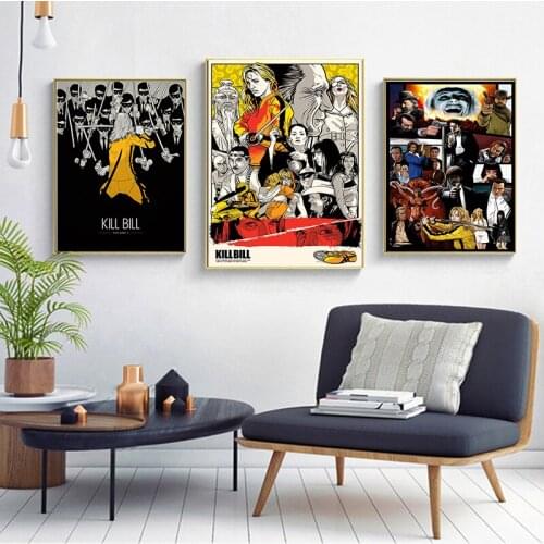 Wall Art Canvas Kill Bill Vol.1 Poster Pictures and Poster And Prints For Living Room Modern Wall Artdecor