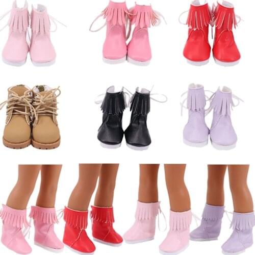 New Style Long Tube Lace-Up Boots For 14.5 Inch Nancy Doll Russian DIY Doll Clothes Accessories,Generation,Girlss Toy Gifts