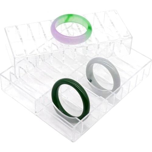 Transparent Acrylic Makeup Organizer Storage Box Powder Cake Display Stand Case Jewelry Box Cosmetic Storage Holder