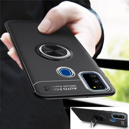 Luxury Case for Samsung Galaxy Note 20 Ultra Note 10 S10 S20 Plus M30S A51 A71 A70 A50 S A30S Magnetic Ring Soft Case Cover Capa