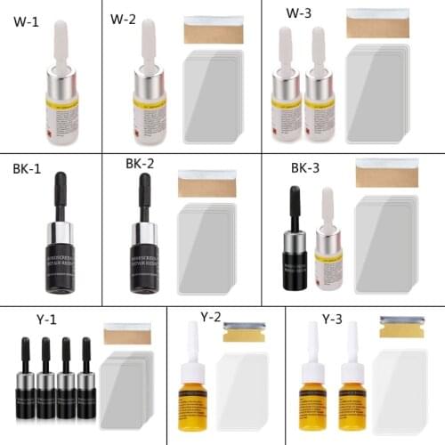DIY Vehicle Windshield Cracked Repair Tool Kit Cracked Restore for Car Glass Window Surface Damage