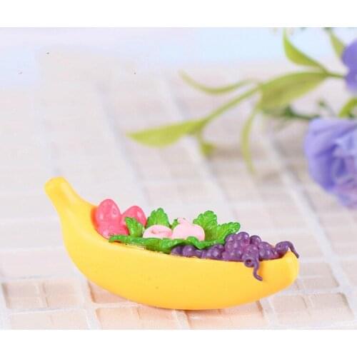 Fairy House Garden Miniatures Banana Figurine Fruit Home Decoration Accessories Micro Landscape Ornaments Office Desk Decor