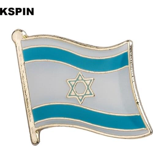Israel flag pin lapel pin badge 10pcs a lot Brooch Icons KS-0205