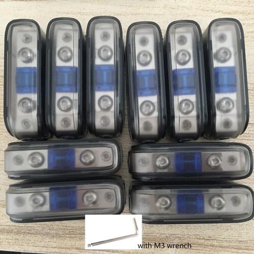 10pcs/lot 12V 24V 32V Cable 4AWG 8AWG In Out Auto AFS Fuse Holder Mini ANL Fuse Block with Fuse