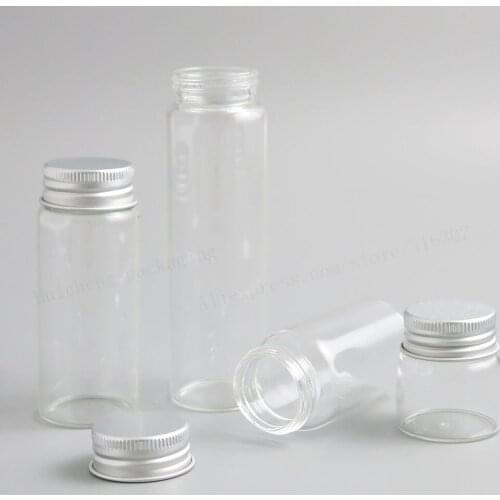 500 x Travel Empty 20ML 50ML 70ML 100M Transparent large liquid Glass Bottle Glass Vials Containers For Essential Oil Use