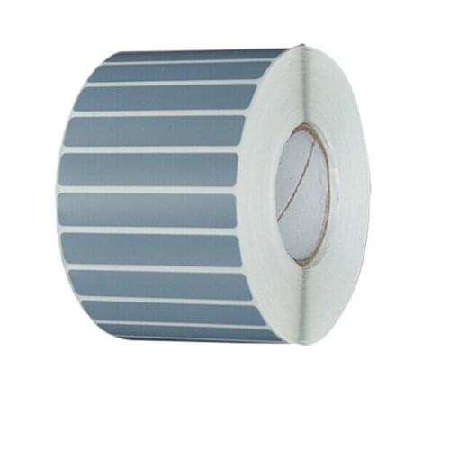 70*20mm 2000pcs/lot, free shipping mute silver PET labels/blank dumb silver barcode label sticker/printed barcode stickers