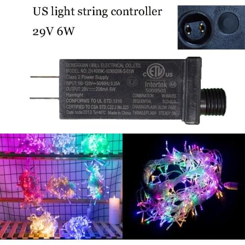 Power adapter 29V 6W always bright/flashing drive power LED driver US power adapter for string lights LED lights