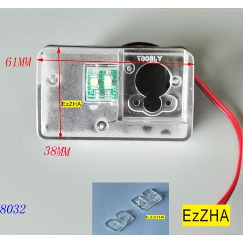 Car Rear View Camera Bracket License Plate Light Housing For Peugeot 206 207 306 307 308 406 407 5008/Citroen C3 C4 C5 C6